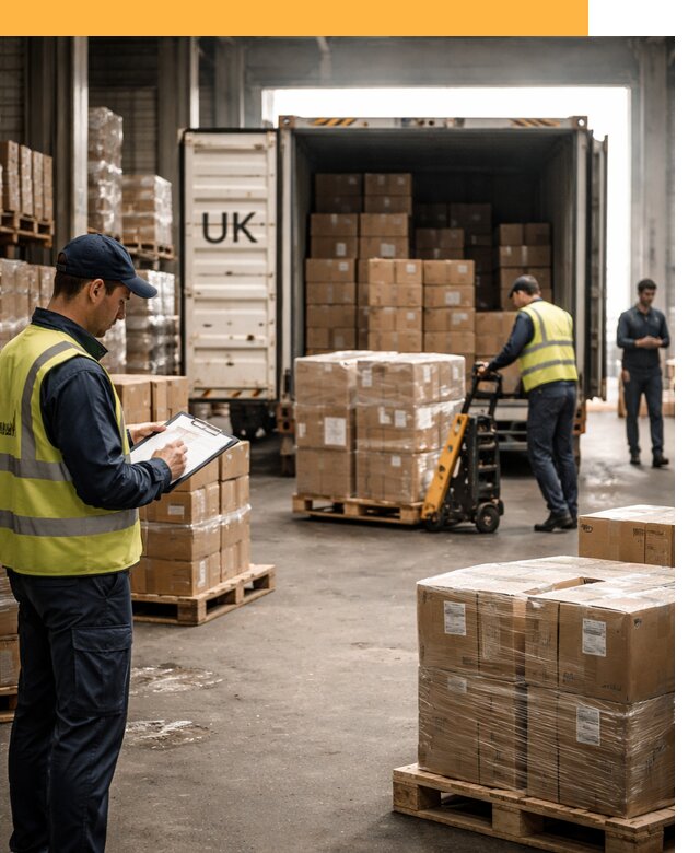 Доставка грузов из Великобритании с таможенным оформлением от 12976