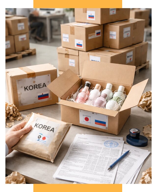 Доставка косметики из Кореи от 8824 р. под ключ | СетСервис-Крк