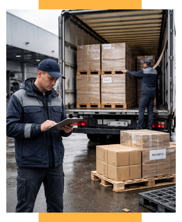 Доставка грузов из Беларуси от 15572 р. логистика СетСервис-Крк