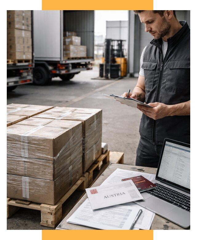 Доставка в Австрию от 67477 р. Логистика и экспорт СетСервис-Крк