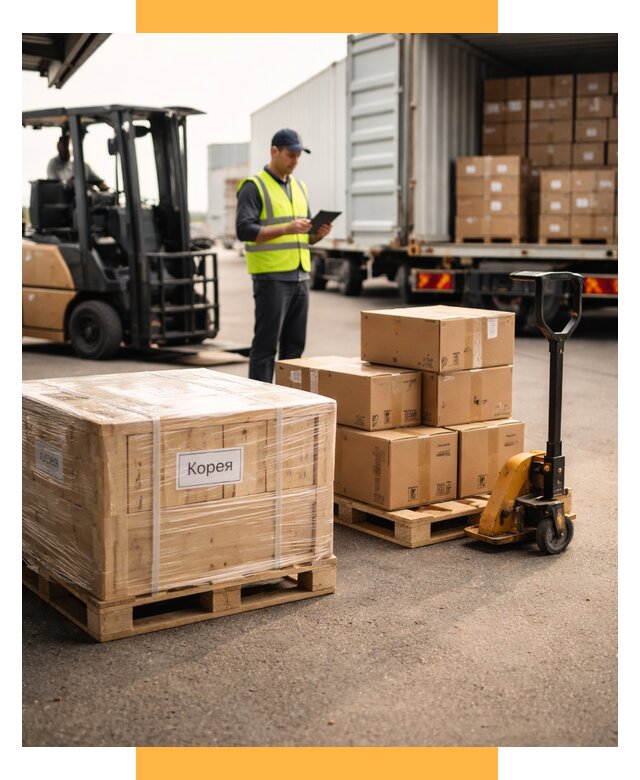 Доставка грузов в Корею из России от 36334 р. | СетСервис-Крк