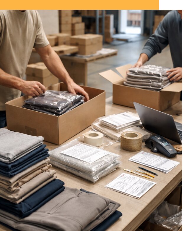 Перевозка одежды по миру от 7786 руб. с таможенным оформлением