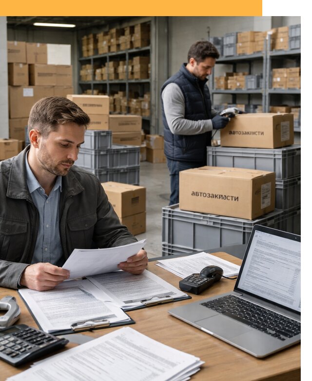 Таможенное оформление автозапчастей по выгодным тарифам от 8824
